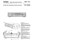 Saba 9250 - Service Manual